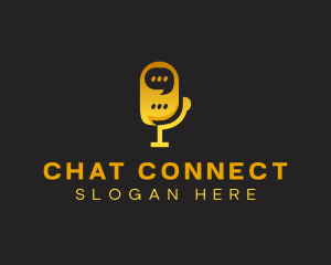 Messaging - Chat Messaging Microphone logo design