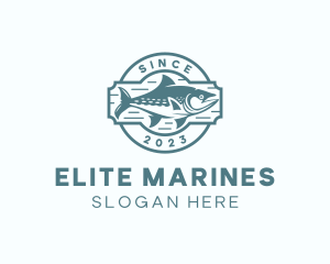 Marine Tuna Fishing  logo design