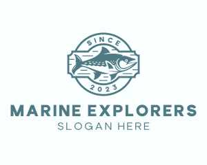 Marine Tuna Fishing  logo design