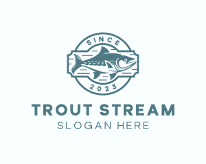 Trout - Marine Tuna Fishing logo design