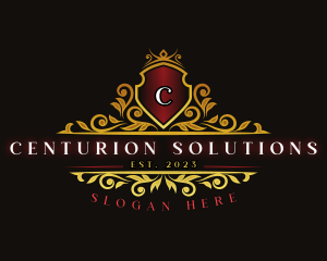 Luxury Crown Shield logo design