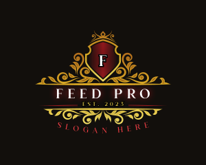 Luxury Crown Shield logo design