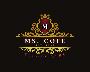 Luxury Crown Shield logo design