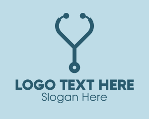 Nurse - Medical Doctor Stethoscope logo design