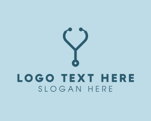 Nurse - Medical Doctor Stethoscope logo design