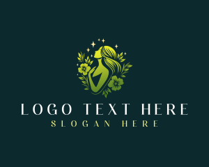 Lady - Floral Woman Wellness logo design