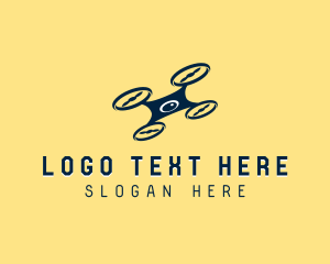 Quadcopter - Aerial Drone Camera logo design