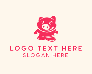 Warthog - Pig Animal Farm logo design