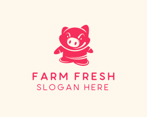 Pig Animal Farm logo design