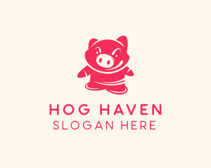 Hog - Pig Animal Farm logo design