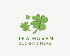 Lucky Leaf Clover  logo design