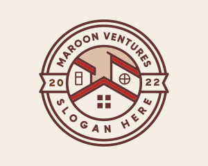 Maroon Subdivision Roof logo design