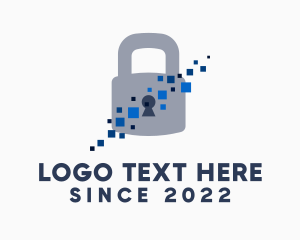 Data Protection - Cyberspace Online Security logo design