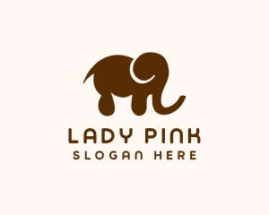 Elephant Animal Nursery Logo