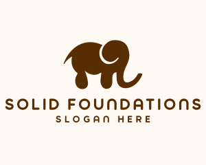 Baby Boutique - Elephant Animal Nursery logo design