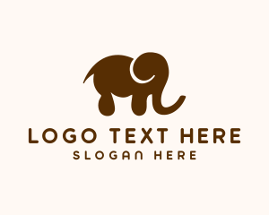 Stuffed Animal - Elephant Animal Nursery logo design