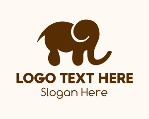 Nursery - Brown Elephant Nursery logo design