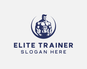 Muscular Body Fitness logo design