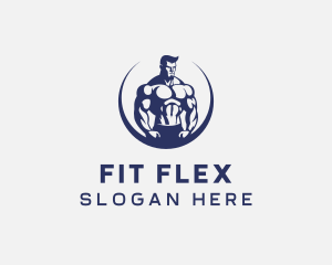 Muscular Body Fitness logo design