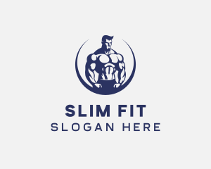 Muscular Body Fitness logo design