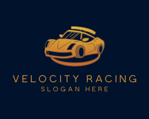 Premium Racing Car logo design