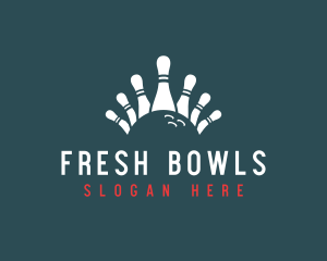 Bowling Sports Pin logo design