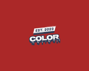 Colorful - Cool Street Paint Drip logo design