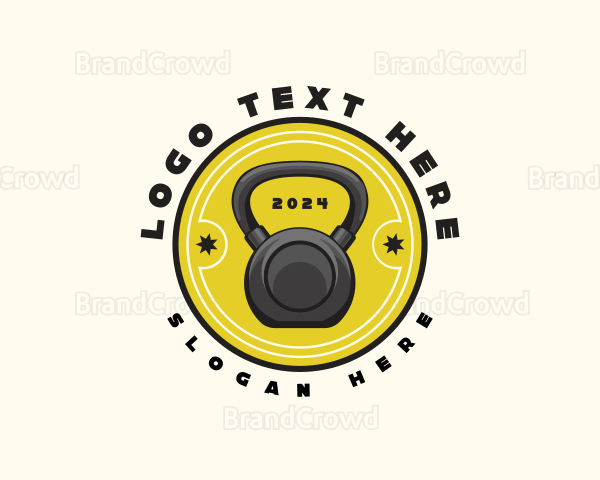 Kettlebell Exercise Gym Logo