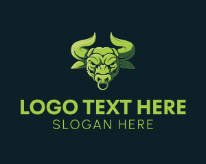 Horns - Bull Fighting Ranch logo design