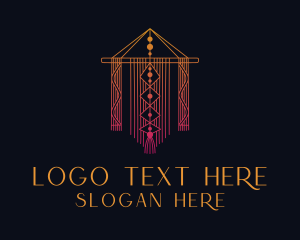 Boho - Macrame Wall Decoration logo design