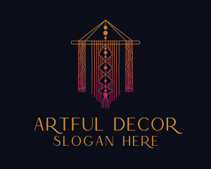 Macrame Wall Decoration  logo design