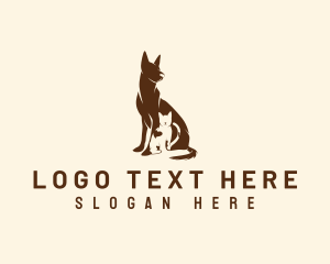 Dog Cat Veterinary Logo