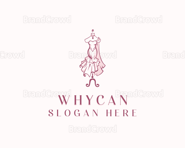 Fashion Gown Stylist Logo
