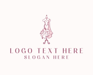 Mannequin - Fashion Gown Stylist logo design