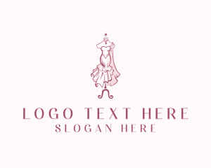 Fashion Gown Stylist Logo