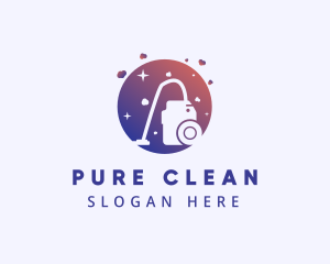 Vaccum Cleaning Sanitation logo design