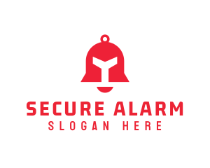 Alarm - Red Letter Y Bell logo design