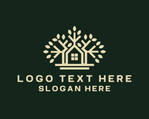 Permaculture - Residential Tree Landscape logo design