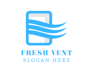 Vent - Ventilation Cooling Breeze logo design