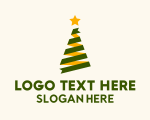 Ribbon Christmas Tree Decor  Logo