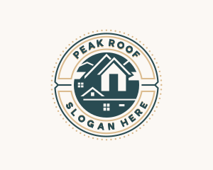 Roofing Property Roof logo design