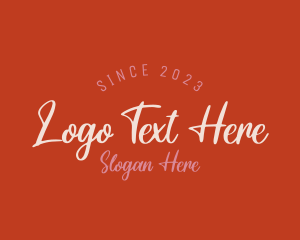 Shop - Cursive Generic Business logo design