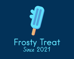 Popsicle - Blue Ice Cream Popsicle logo design