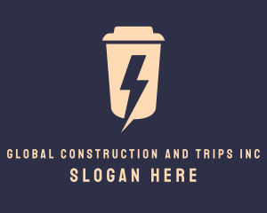 Beverage - Lightning Coffee Energy logo design