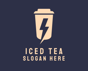 Lightning Coffee Energy logo design