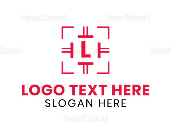 Red Target Crosshair Logo