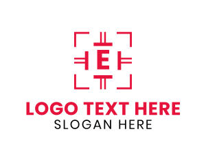 Trigger - Red Target Crosshair logo design