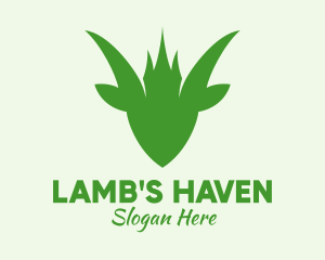 Lamb - Green Goat Castle logo design