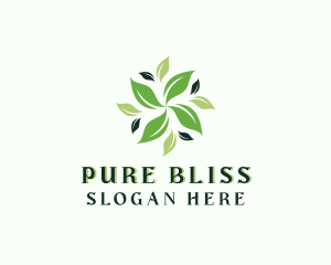 Refreshing - Organic Natural Leaf logo design