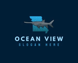 Missouri Ocean Paddlefish logo design